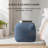 Marta 20" Indigo Blue Upholstered Pouf Ottoman-117292678