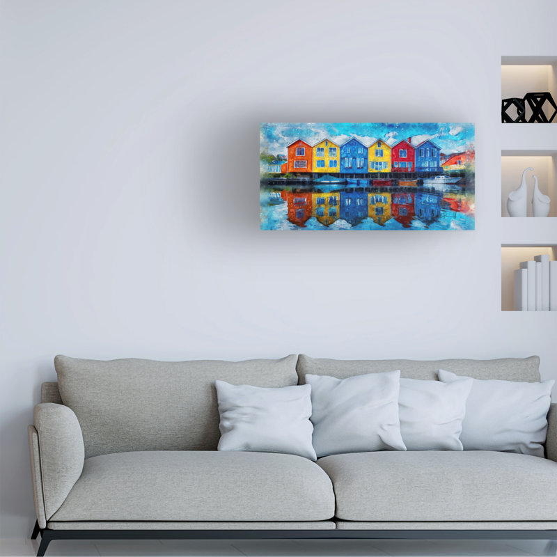 Art sur toile «Bachelor Sean Parnell Water House 1», H 10 po x l 19 po