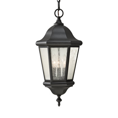 Martinsville Three Light Outdoor Pendant Lantern from Generation Lighting 