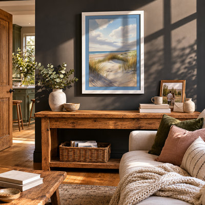 Dunes at Rest Coastal - Framed Print