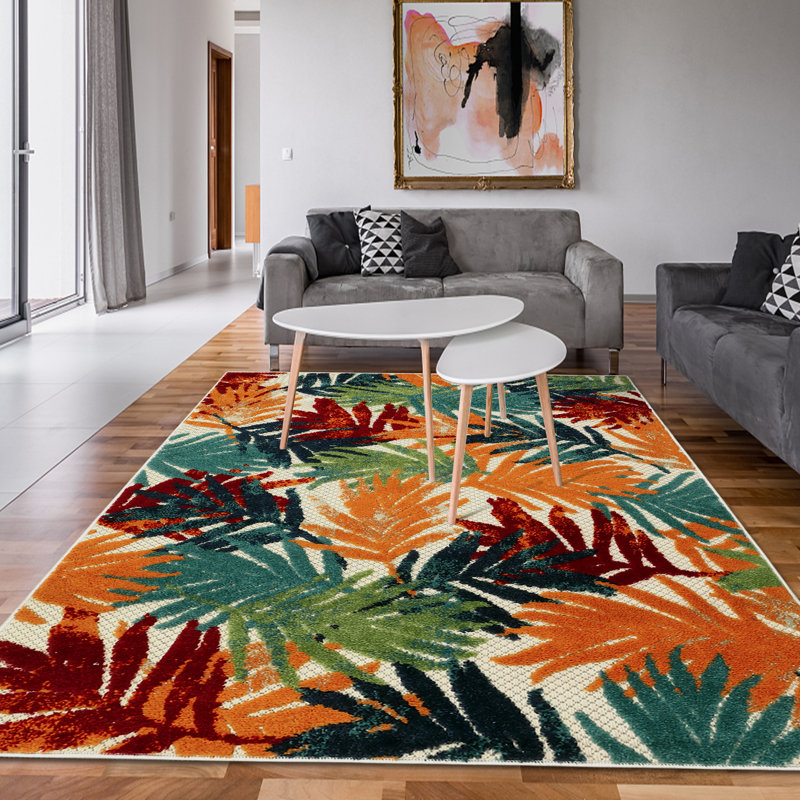 Tapis Brenda avec envers antidérapant, Rectangle 4 pi x 5 pi 3 po