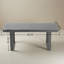 Ensemble de salle à manger d'extérieur 5 pièces en PEHD 5 pièces - Table de patio rectangulaire 69 po avec trou pour parasol et 4 chaises sans accoudoirs pour la cour / la piscine-638809474