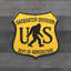 Plaque en métal Bigfoot US Sasquatch Division Dept.