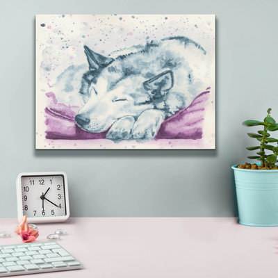  «Sleeping Kaia In Duo» par Anika Goodhue, art mural sur toile, 16 po x 12 po