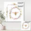 «Bee In Wildflowers Wreath», reproduction sur toile tendue-59647670