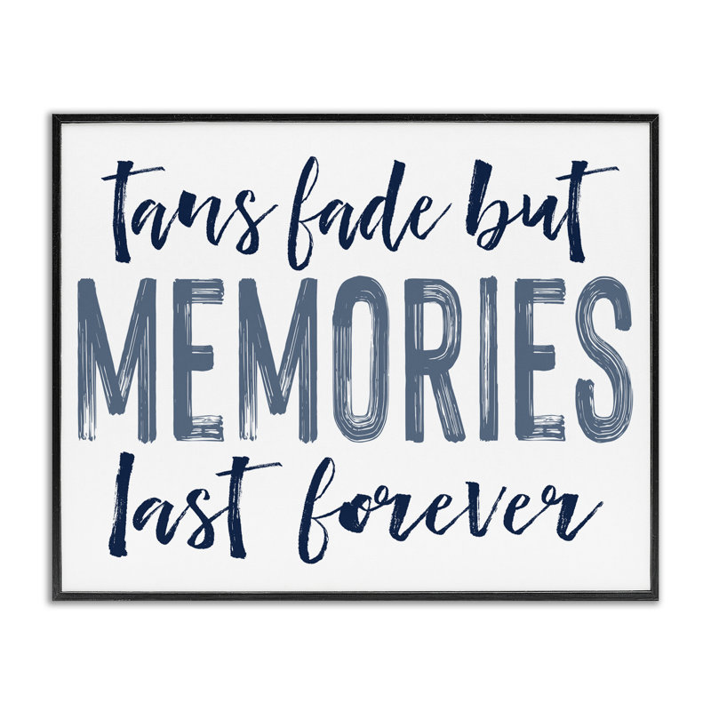 Giclée encadrée Summer Memories, Giclée encadrée noir minuit, H 16 po x l 20 po