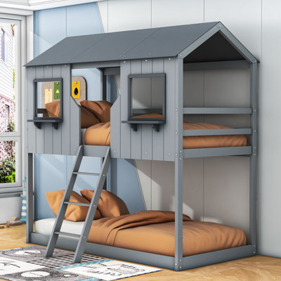 Twin Over Twin Standard Bunk Bed by Harper Orchard