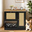 Station d'alimentation avec 2 bols pour chiens