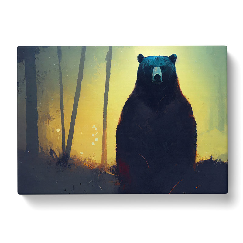 Bear Vol.2 Abstract - Wrapped Canvas, 50cm H x 76cm W x 3cm D