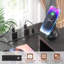 Lit mezzanine simple avec bureau, prise de courant et lumières DEL