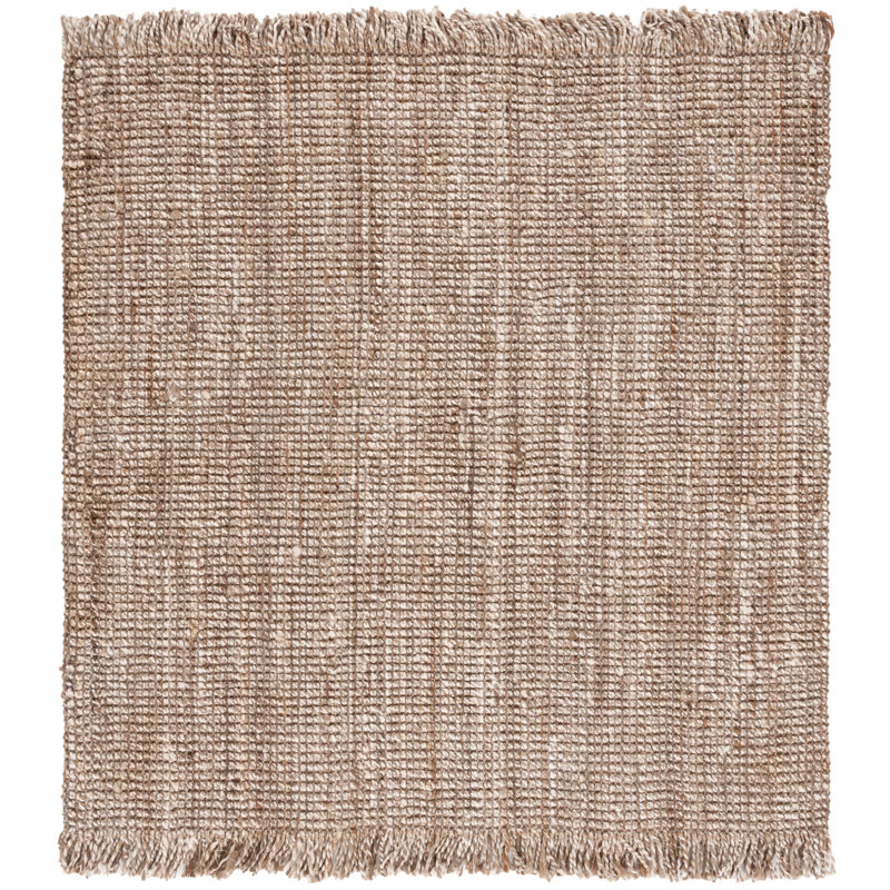 Simra Natural Fiber Hand Woven Jute Rug, Square 6'