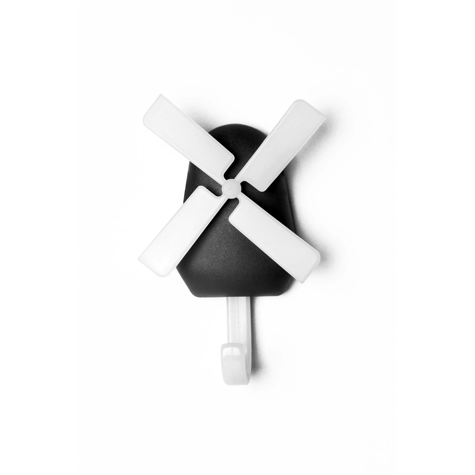 Rosalind Wheeler Bradon Wall Hook in Black/White | Wayfair