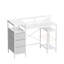 Bureau d'ordinateur moderne 47 po avec station de charge et tiroirs de rangement-974961926
