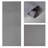 Woven Gray 8-Panel Double Rail White Panel Track Extendable 130"-175"W x 94"H, Panel width 23.5"