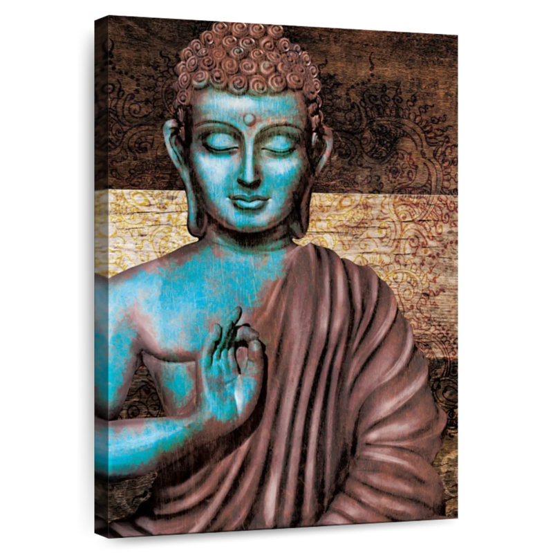 Leisha Ancient Sitting Buddha I, 12" H x 8" W