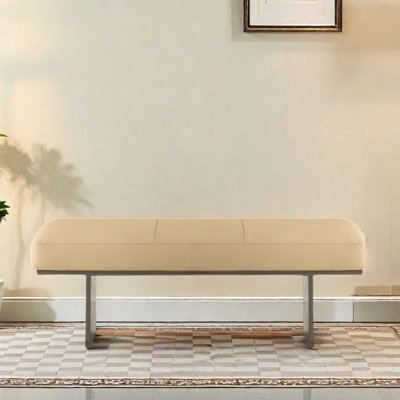 Banc en cuir pour vestiaire et vestiaire