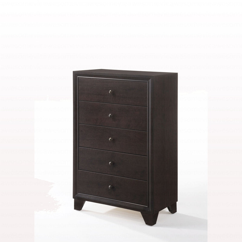 Commode moderne à finition espresso