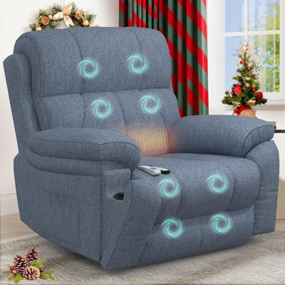 Upholstered Heated Massage Chair