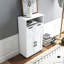 Armoire de rangement, armoire de rangement à double porte avec tablettes réglables