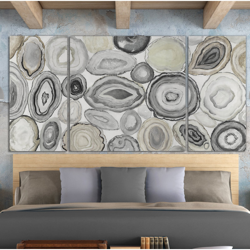 " Geodes " Painting Print, 24" H x 48" W x 1.5" D