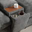 Canapé modulaire modulaire avec repose-pieds et console de rangement mobile-353290002