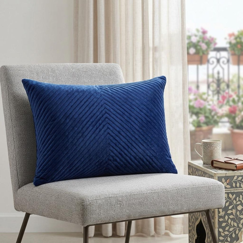 Coussin Miki, Bleu