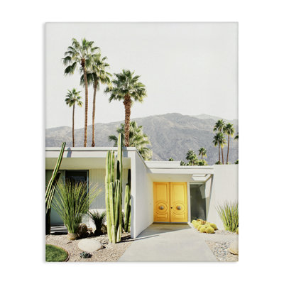 Palm Springs House Photography Canvas Wall Art by Sisi and Seb