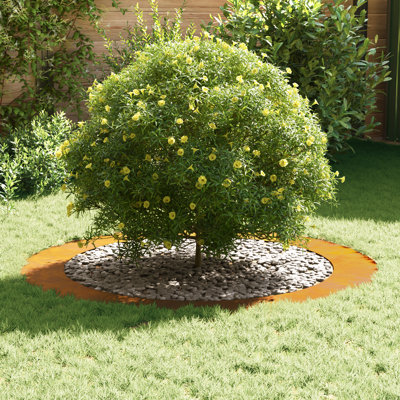 Tree Ring Decorative Garden Modern Protector Outdoor Ornament Base Home