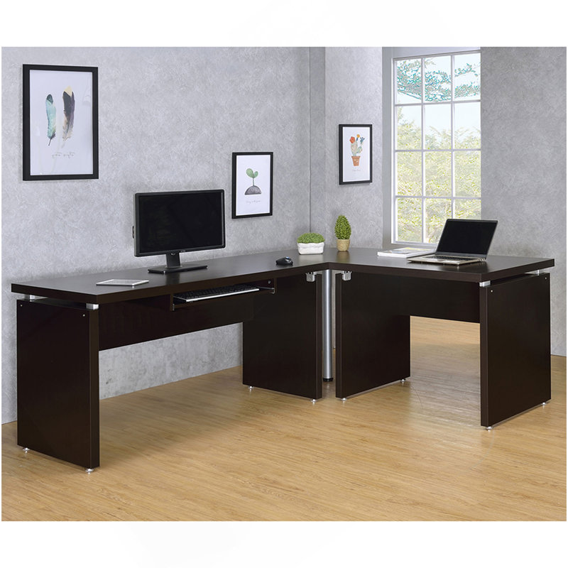 Bureau d'ordinateur en L 83 pouces Ulloa Cappuccino