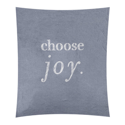 Tapisserie de polyester, choisir la joie citation