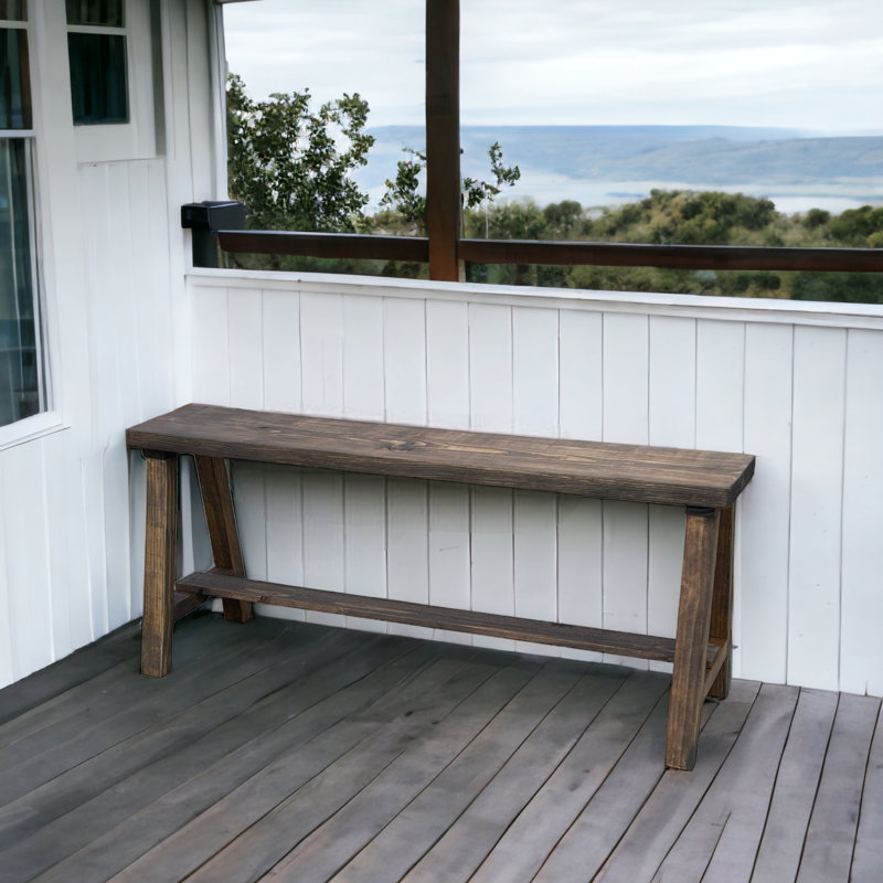 Banc Heritage Farmhouse, Marron foncé, H 21 po x l 48 po x P 16 po