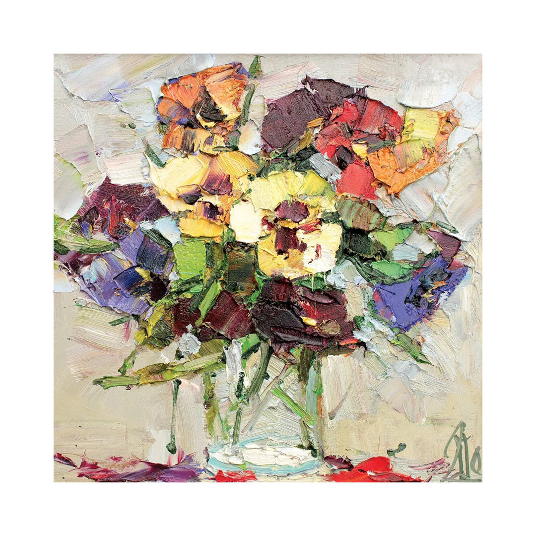 Kiss Me Quick Flowers von Sergey Alexandrovich Pozdeev - Galerie-umwickelte Leinwand Giclée auf Leinwand