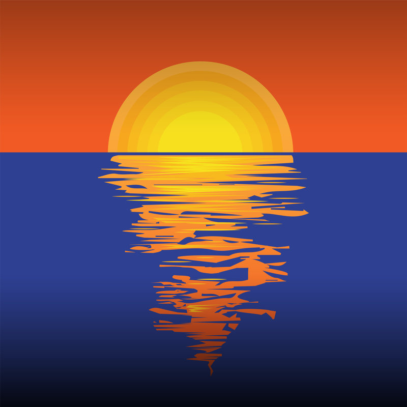 Sunset Or Sunrise - Wrapped Canvas Print, 51cm H x 51cm W x 3.8cm D