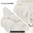 Reclining Facial Beauty Chair with 360°Swivel and Adjustable Footrest, Faux Leather