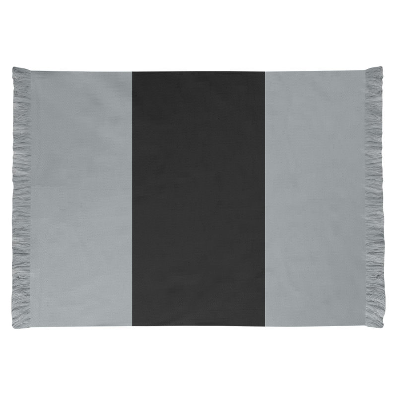 Tapis tissé à plat gris/noir Baltimore, Non
