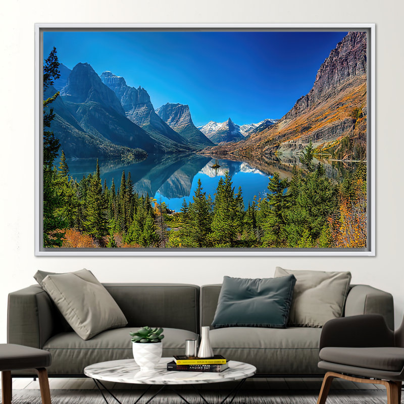 Print on Canvas, 20 cm H x 30 cm W, White Floater Framed