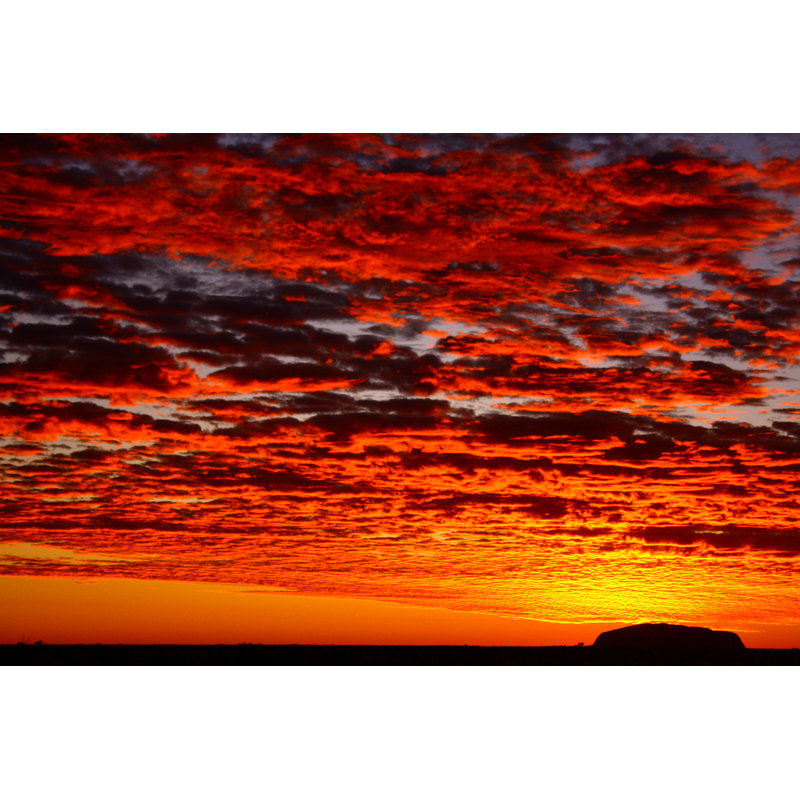 Leffen Australia Red Sunset by Marcomarotti - Wrapped Canvas Print, 30cm H x 46cm W x 3.8cm D