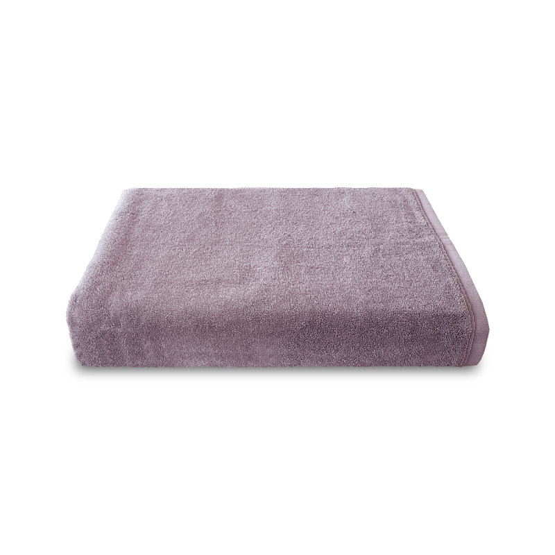 Drap de bain en coton Lansvale, Mauve