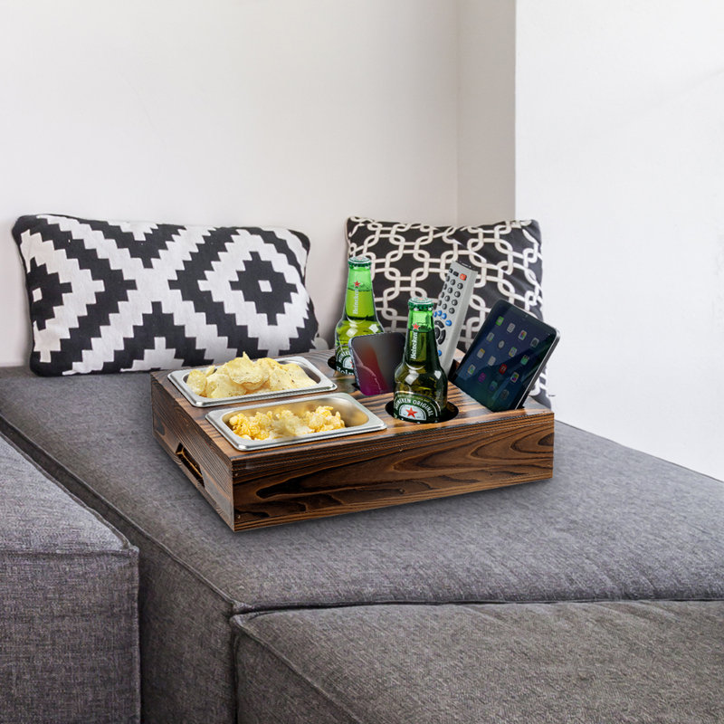 Wood Snack Bed Couch Laptop Tray