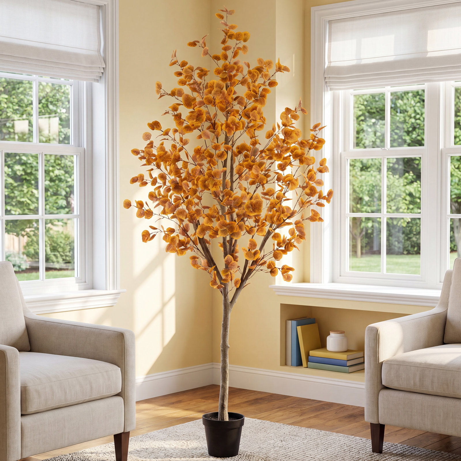 Eucalyptus Tree in Nursery Pot, 96" H x 46" W x 46" D
