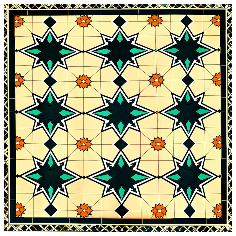 Coussins décoratifs géométriques à motif d'étoile, 14 X 14 pouces