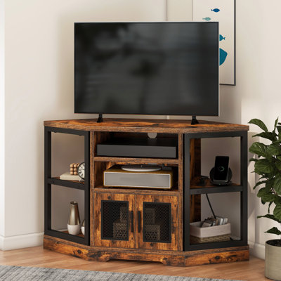 Breno 47" Corner TV Stand with Media Consoles for TVs up to 50"