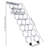 7 Steps Wall Mounted Retractable Ladder-1132353314