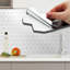Bookshire Brilliant White Silver Hexacube Wall Tile Sticker 30.5cm x 15.4cm PVC
