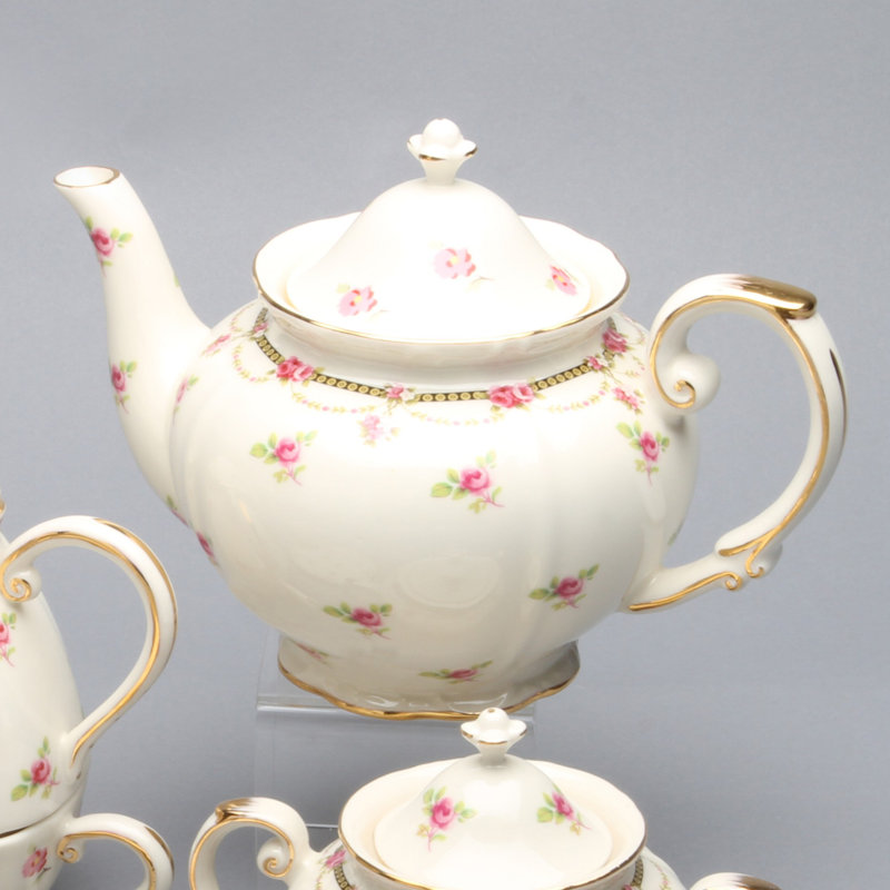 Verre bleu 32 oz. Grace's Tea Ware Théière