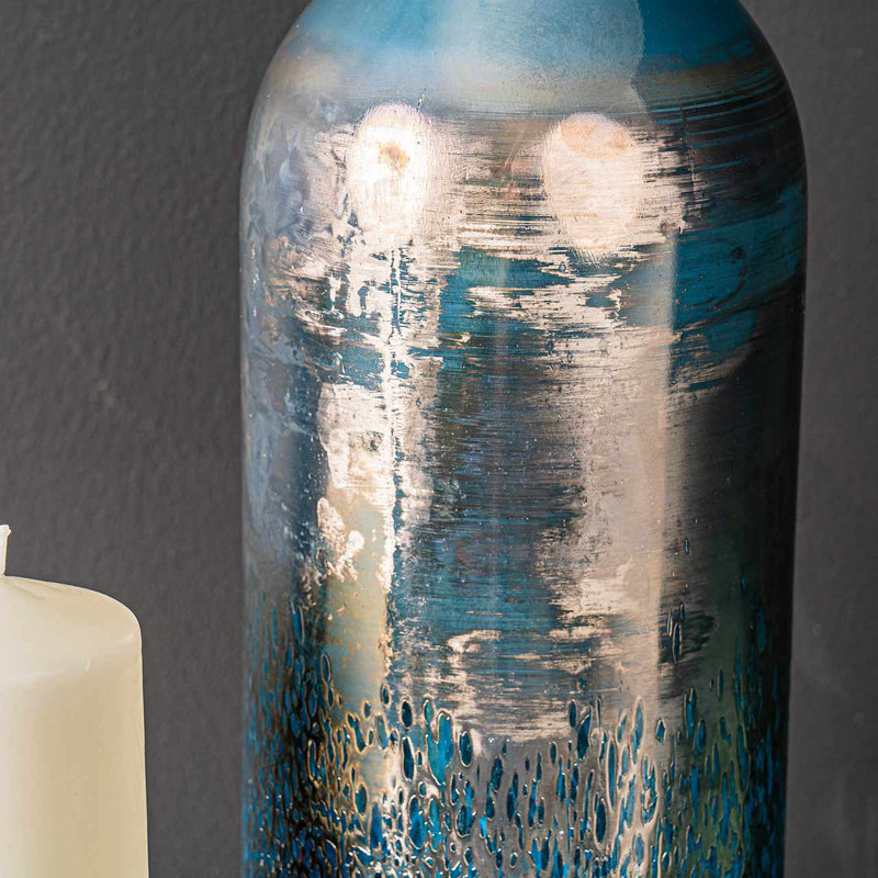 Coryne Classy Handmade Bud Vase for the Living Room, Fancy Decorative Glass Vase, 45" H x 15" W x 15" D