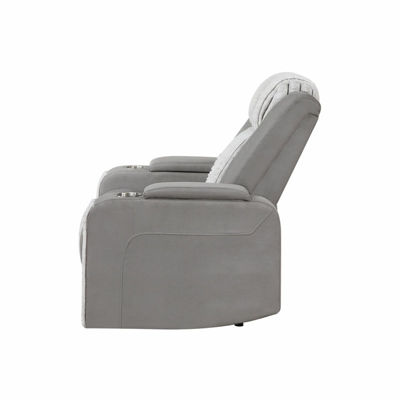Duran Gray Power avec fonction inclinable avec appui-tête électrique et DEL