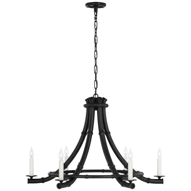 Alana 39" Chandelier, French Rust