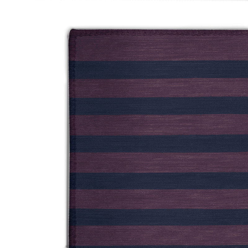 Tapis intérieur / extérieur gris HorizontalStripes, Rectangulaire 2 pi x 3 pi