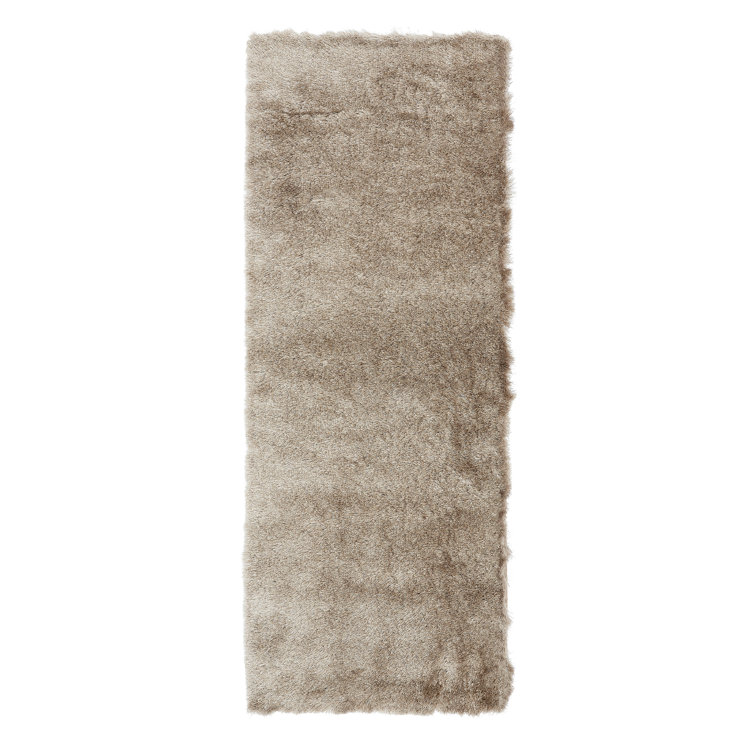 Makaila Silky Shaggy Mocha Area Rug